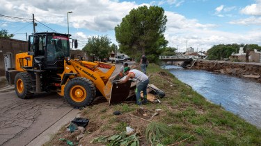 Lo que dejó la tormenta en Bahía Blanca. Foto: Pablo Presti. 