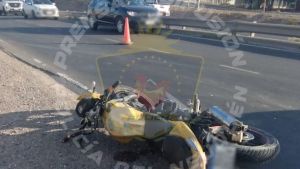 Un motociclista herido en un accidente en la Ruta 7: hubo caos en la mano Centenario-Neuquén este miércoles