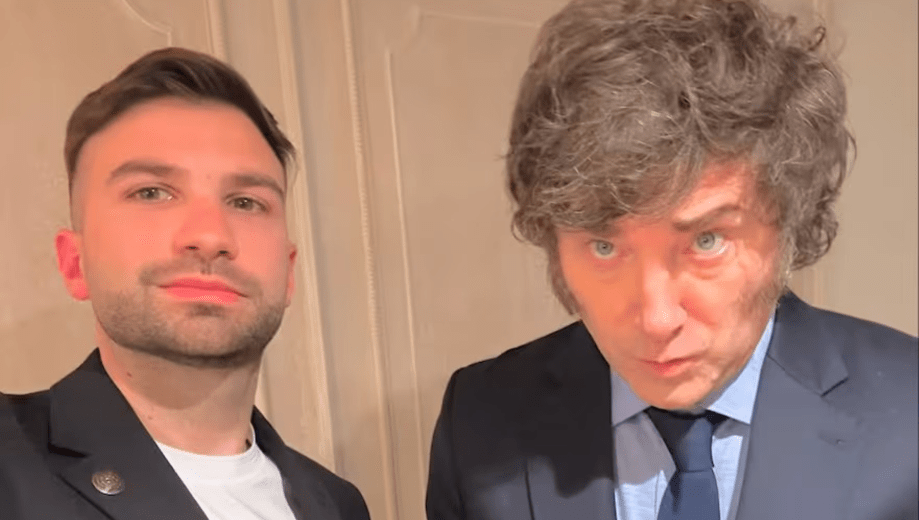 Mauricio Novelli y Javier Milei. Foto: archivo. 