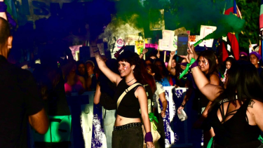 En la voz en off del video, se excluye la figura penal del femicidio y se reemplaza por “homicidios de mujeres”. Foto: Matías Subat.