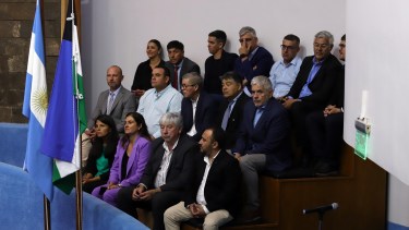 Un palco especial para los intendentes presentes en la apertura de sesiones de Río Negro. Foto Marcelo Ochoa