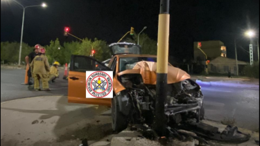 Ocurrió entre calle Batilana y Ruta 22.  Foto: Bomberos Voluntarios de Plottier. 