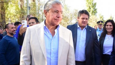 Rolando Figueroa acompañó a Mariano Gaido en la inauguración de un SAF. Foto: Cecilia Maletti.