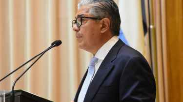 Figueroa en la  apertura de sesiones en Neuquén. Foto: Cecilia Maletti. 