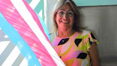 Katiana Villagra, mujer trans que vive en Neuquén y sobrevivió a la dictadura. Foto: Cecilia Maletti