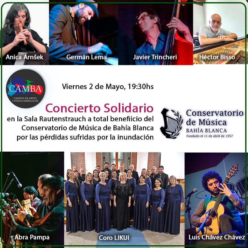 CONCIERTO SOLIDARIO* con el Conservatorio de Música de Bahía Blanca