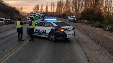 Accidente fatal en Ruta 7, en cercanías de Añelo. Créditos: Radio Municipal Añelo