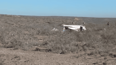 Equipos de emergencia se trasladaron rápidamente al lugar. Foto: FM Líder.