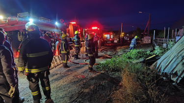 Agredieron a los bomberos de San Martín de los Andes. (Gentileza Bomberos).