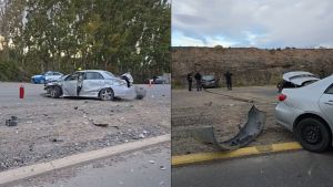 Fuerte choque en la Ruta 7: cómo están las dos personas que fueron derivadas a Centenario