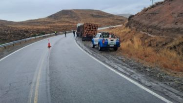 Corte total de la Ruta 40. Foto: gentileza