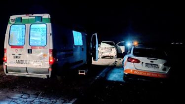 Fuerte choque en la Ruta 151. Foto: Catriel 25 noticias.