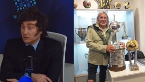 Milei despidió al loco Gatti llamándolo “colega” pero hace pocos días afirmó que “no existe” al lado de Fillol