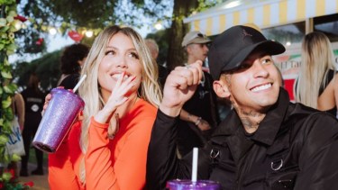 L-Gante y Wanda Nara.