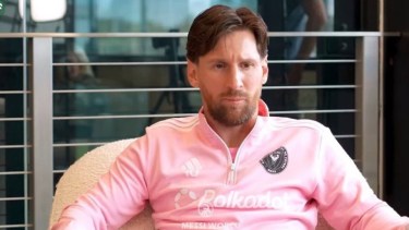 Lionel Messi en su entrevista con Simplemente Fútbol. (Foto: Captura Simplemente Fútbol Youtube)