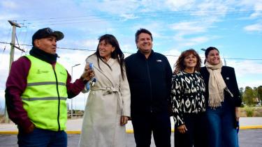 Corroza participa cada vez más de actos oficiales con el intendente Mariano Gaido. Foto: Matías Subat.