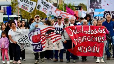 Marcha en Neuquén. Foto: Mati Subat.
