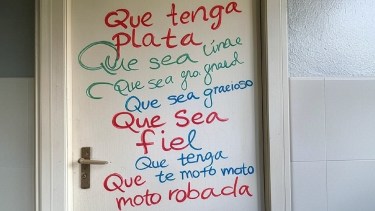 Puerta del baño viral.