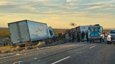 El hecho ocurrió el 27 de abril de 2023 sobre la banquina de la Ruta 151, en un tramo petrolero cercano a Catriel. Foto Gentileza.
