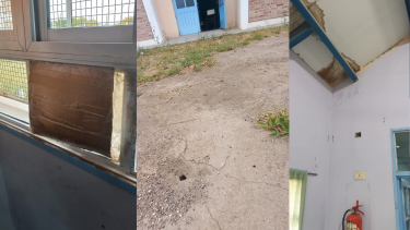 Algunos de los problemas en la Escuela 4 de Cipolletti.