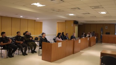 El juicio por jurados busca determinar la responsabilidad de Oscar Carriqueo en el crimen de Nicole Posada en Roca. Foto Juan Thomes.