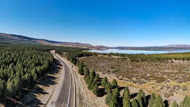 La Ruta 23 de Neuquén, entre Aluminé y Villa Pehuenia. Foto: Gobierno de Neuquén.