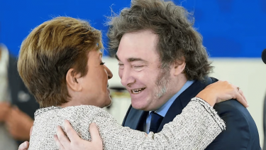 Kristalina Georgieva y Javier Milei.