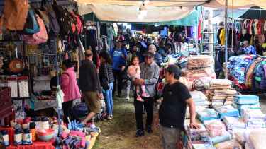 "Mañana es el último día y creemos que será el doble", dijo con énfasis Miriam Contizanetti, organizadora de La Saladita. Foto: Cecilia Maletti. 
