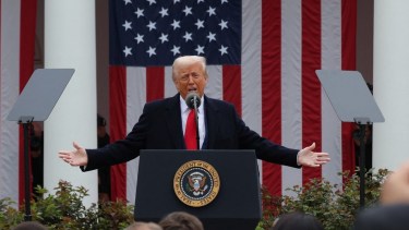 Donald Trump este miércoles. Foto: gentileza Infobae. 