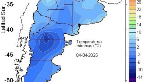 Río Negro, líder en la tabla nacional del frío: cómo estará el fin semana y qué pasará en Neuquén
