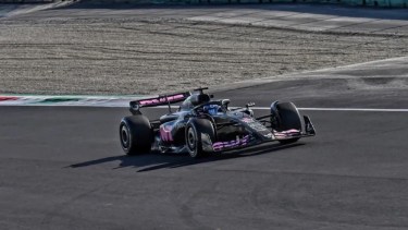 Franco Colapinto apareció arriba de un Alpine en el circuito de Monza.