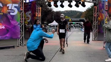 Video | Un «sí» en plena carrera, un veterano aplaudido y mucha emoción: así se vivió el Patagonia Run