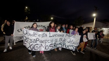Dónde está Luciana Muñoz, el pedido que se repite en Neuquén. Foto: Oscar Livera. 