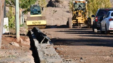 Obras de asfalto en Neuquén. Foto: Municipalidad de Neuquén. 