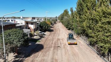 Inician obra en calle Saavedra, en inmediaciones de Senguer y el Arroyo Durán (foto gentileza)