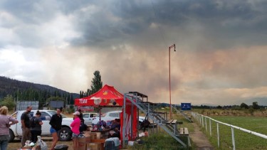 En medio del fuego, una posta sanitaria fue la esperanza de muchos animales. Foto: Gentileza.