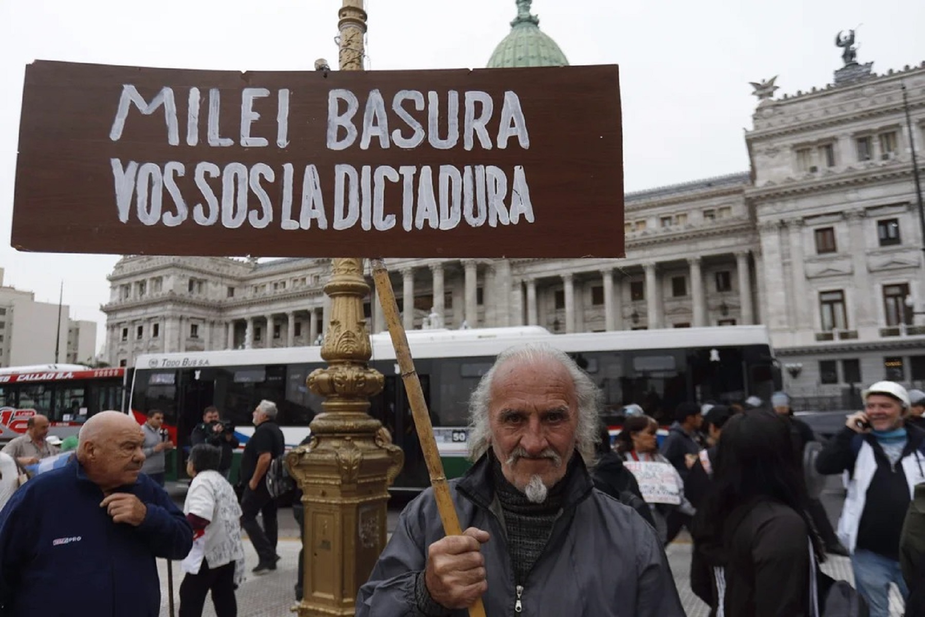 Nueva protesta de jubilados este miércoles. Foto: gentileza NA.
