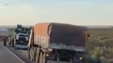 El accidente ocurrió en la Ruta 151. Foto: gentileza.