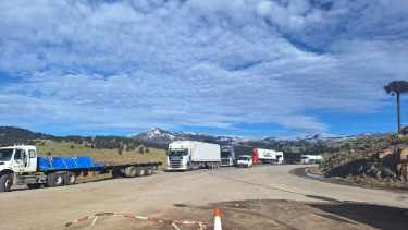 Demoras en el paso Pino Hachado. Foto: Gentileza. 