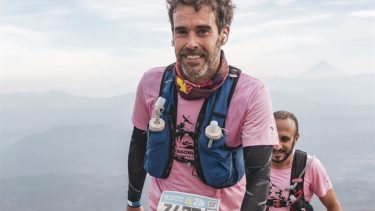 Nico Cabré corrió y disfrutó de los 21 kilómetros del Patagonia Run.