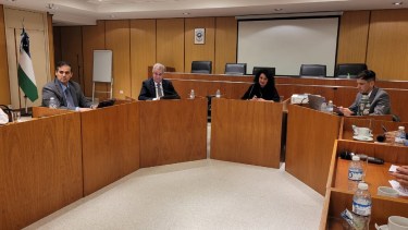 Parte de los integrantes del Consejo de la Magistratura en Roca.