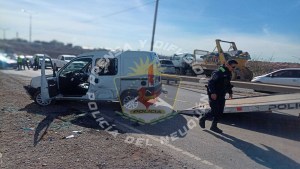 Accidente en Ruta 7, en el empalme con Autovía Norte de Neuquén: una mujer terminó en el hospital