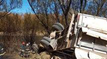 Imagen de Murió un camionero en un vuelco cerca de Junín de los Andes: se quedó sin frenos entre las rutas 23 y 60