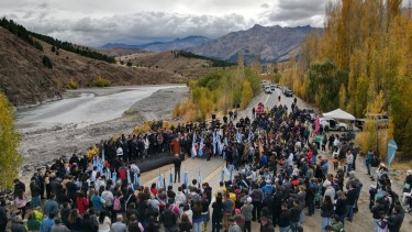 El martes se inauguró el asfalto de la Ruta 39 en el Norte Neuquino. Foto: gentileza.