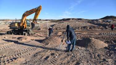 Los 418 lotes con servicio están en plena ejecución en las inmediaciones del Z1 (foto gentileza)