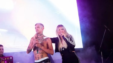 L-Gante y Wanda Nara