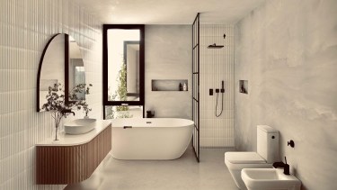 Cuatro claves para un baño perfecto en este  diseño en Neuquén