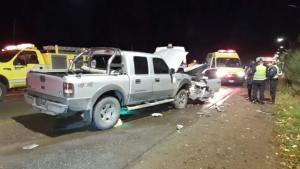 Un niño entre los cuatro heridos por un choque frontal en Bariloche: denuncian que fue por un sobrepaso