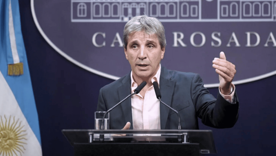 Luis Caputo, actual ministro de Economía. Foto: archivo. 