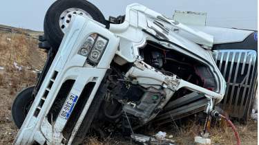 Un camionero de Roca murió en un brutal choque sobre la Ruta 40. .